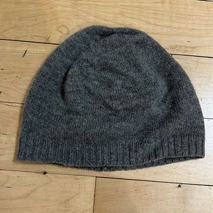 Grey Cashmere Beanie